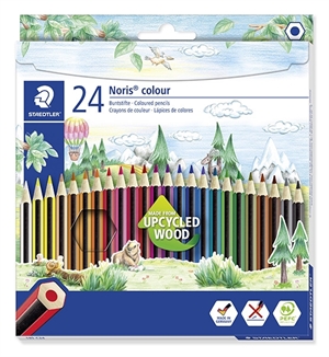 Staedtler barvni svin?nik Noris Upcycled Wood set (24)